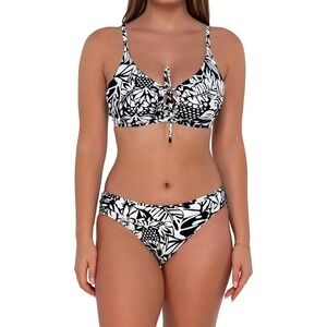 NEW Sunsets Caribbean 2 Piece Bra Sized Bikini Top 34DD & Hipster Bottom Sz M